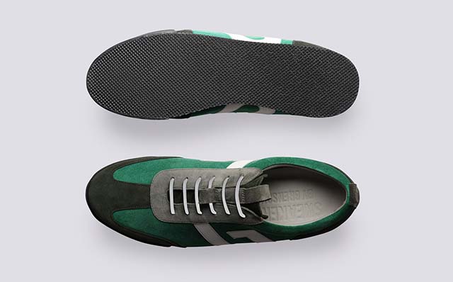 Grenson Sneaker 51 Mens Trainers in Green Multi Suede GRS114118